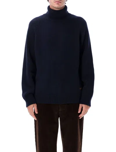 Filson Ribbed Turtleneck Sweater In Blue