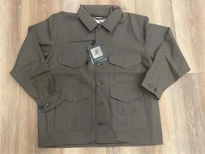 Pre-owned Filson Rugged Twill Cruiser Heavyweight Cotton Jacket Usa Made L Sepia In Brown