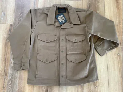 Pre-owned Filson Rugged Twill Cruiser Heavyweight Cotton Jacket Usa Made Xl Sepia In Brown