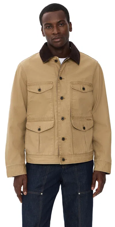 Filson Rustic Canvas Journeyman Jacket Antique Bronze In Neutral