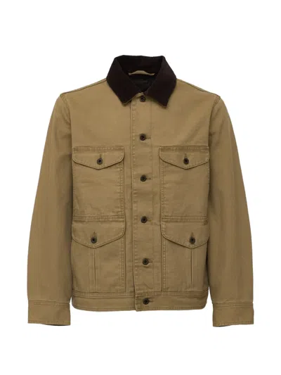 Filson Rustic Canvas Journeyman Jacket In Brown