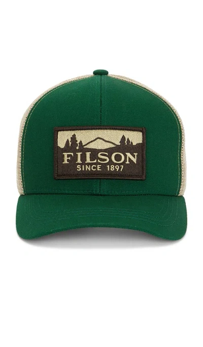 Filson Scenic Logger Mesh Cap In Green