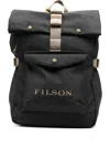 Filson Scout Roll-top Buckle Backpack In Black