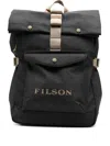 Filson Scout Roll-top Buckle Backpack In Black
