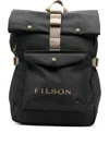 Filson Scout Roll-top Buckle Backpack In Black