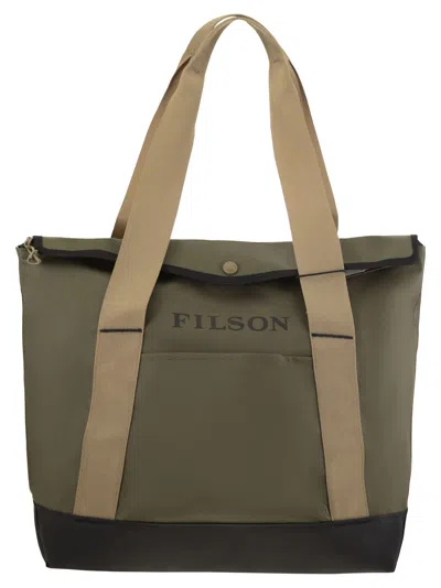 Filson Scout Waterproof Fabric Tote Bag In Green