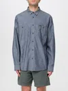 Filson Double-pocket Cotton Shirt In Blue