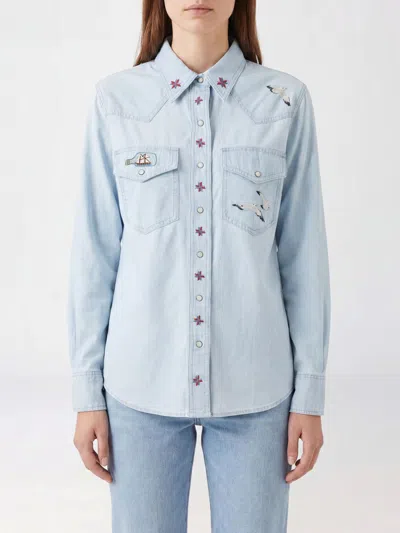 Filson Shirt Woman In Blue