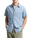 Filson Short Sleeve Chambray Shirt In Light Indigo In Blue