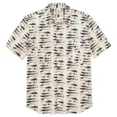 Filson Short Sleeve Washed Feather Cloth Shirt In Multi