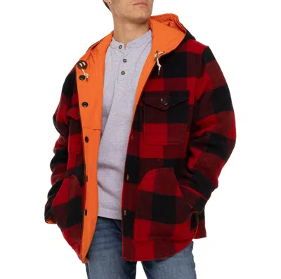 Pre-owned Filson Snohomish Reversible Jacket - Wool | Msrp: $425 In Red Black | Orange