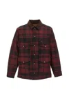 Filson Spokane Check-pattern Corduroy-collar Jacket In Animal Print
