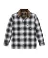Filson Check-pattern Corduroy-collar Jacket In Gray