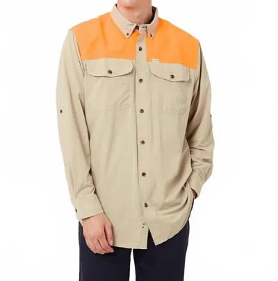 Filson Sportsman's Shirt In Twill/blaze Orange In Multi