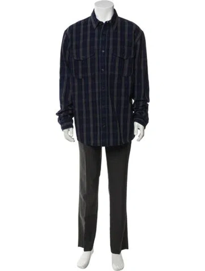 Pre-owned Filson Striped Long Sleeve Shirt In Blue