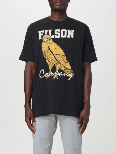 Filson Ss Pioneer Graphic T-shirt In Black