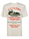 Filson Frontier T Shirt With Customised Graphics In White