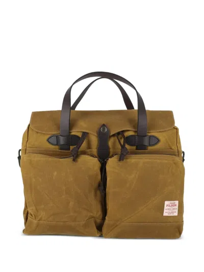 Filson Tin Cloth 24 Hours Briefcase In Brown