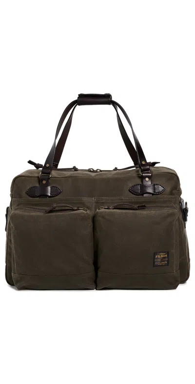 Filson Tin Cloth 48 Hour Duffle Bag Otter Green