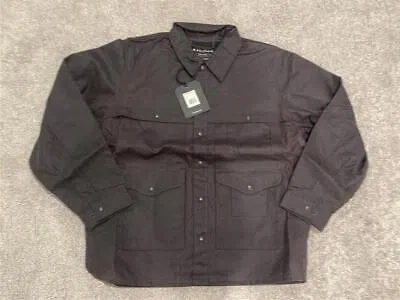 Pre-owned Filson Tin Cloth Lined Cruiser Cinder (black) Mens Waxed Canvas Xl