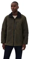 Filson Tin Cloth Primaloft Jacket Otter Green In Green