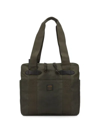 Filson Tin Cloth Shoulder Bag In Black