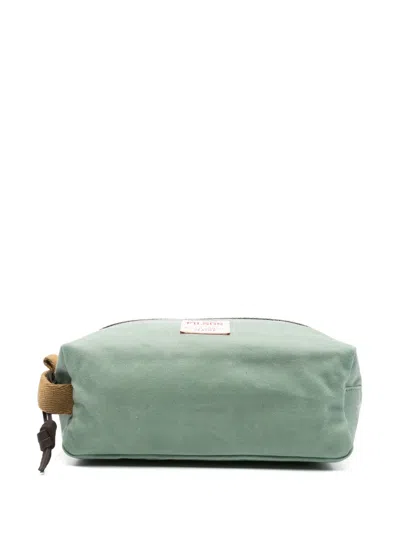 Filson Tin Cloth Wash Bag In Green