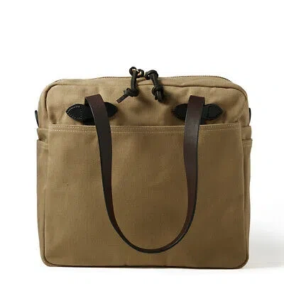 Pre-owned Filson Tote Bag With Zipper Tan