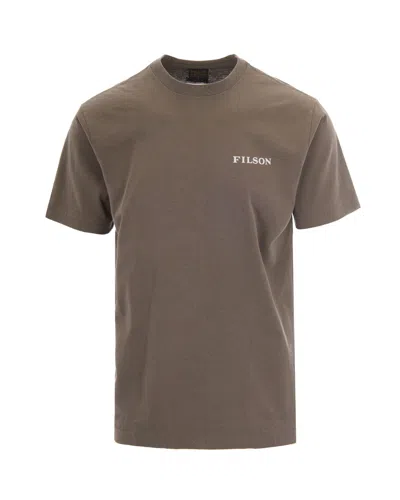 Filson T-shirt Scenic Graphic Hawk Brown In Multi