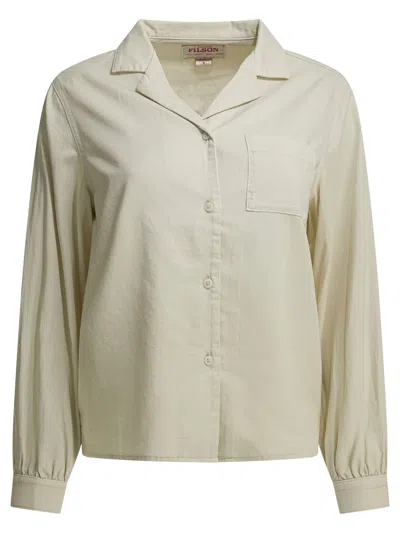 Filson "twill Camp" Casual Shirt In Gold