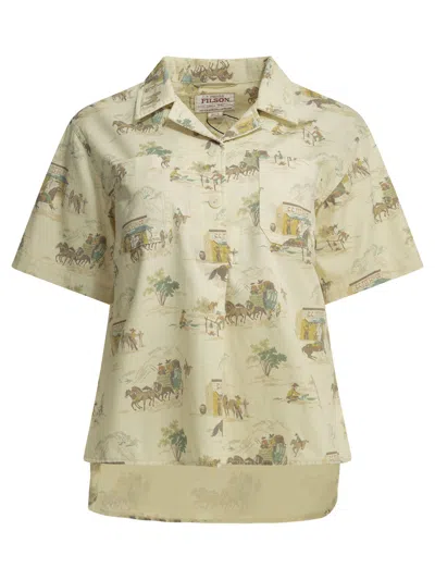 Filson "twill Camp" Casual Shirt In Nude