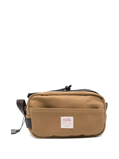 Filson Twill Wash Bag In Brown