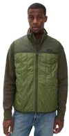 Filson Ultralight Vest Cypress/dark Forest In Green