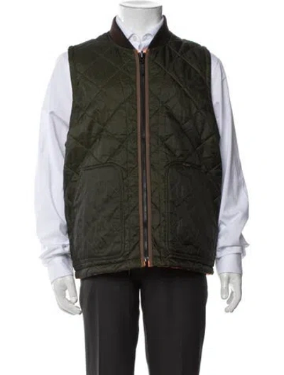 Pre-owned Filson Vest In Green