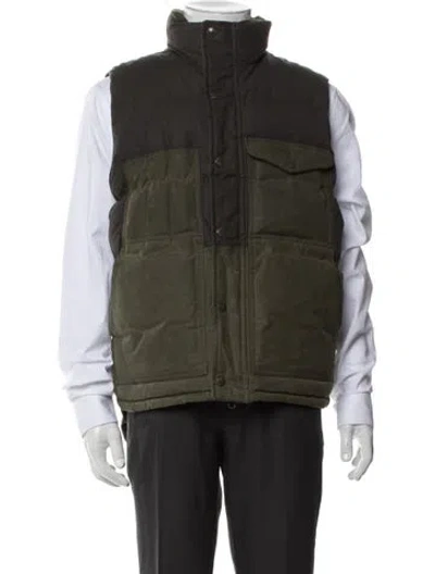 Pre-owned Filson Vest In Green