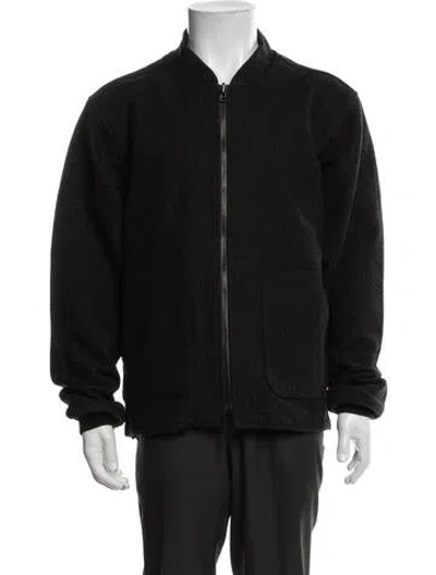 Pre-owned Filson Virgin Wool Bomber Jacket In Black