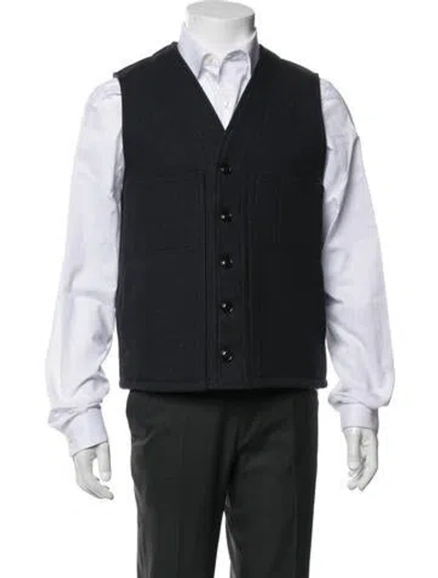 Pre-owned Filson Virgin Wool Vest In Black
