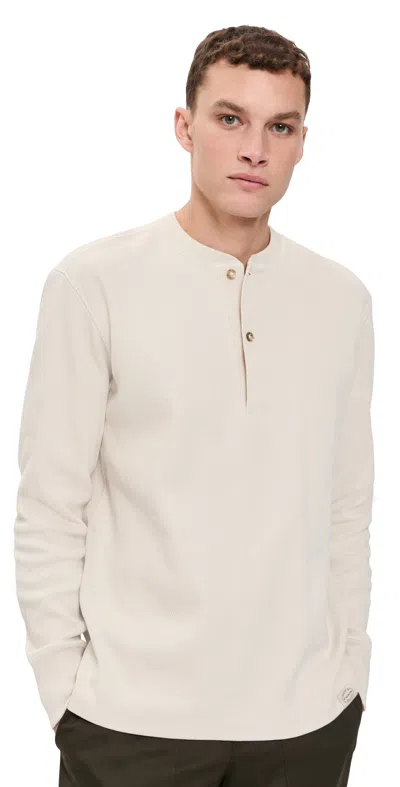 Filson Waffle Knit Henley Sand In Neutral