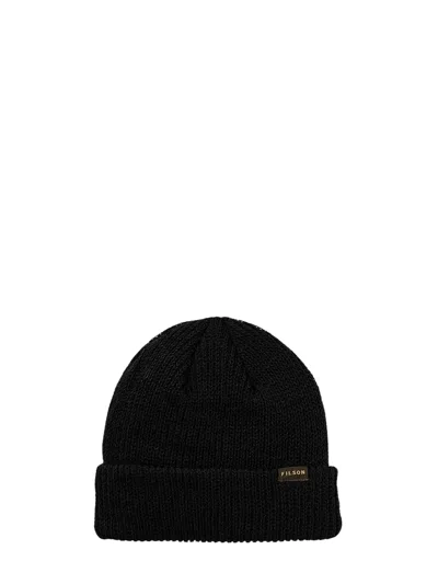 Filson Watch Cap Beanie In Black