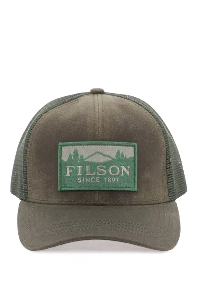 Filson Water-repellent Cotton Trucker In Green
