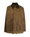 Filson Waxed Cotton Field Jacket In Green