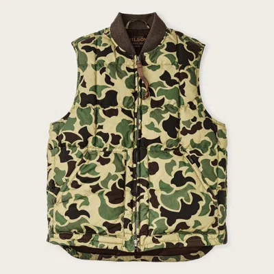 Filson Waxed Down Vest Clothing In Multi