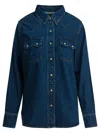 Filson Western Denim Shirt In Blue