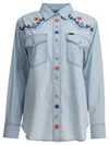 Filson Western-style Embroidered Shirt In Blue