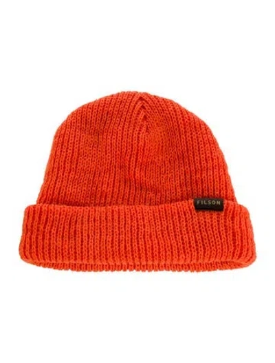 Pre-owned Filson Winter Beanie In Orange