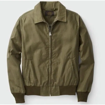 Pre-owned Filson Women's  Lightweight Bomber Jacket - Olive Green Size Small