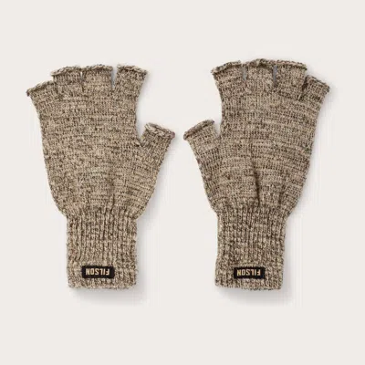 Filson Women's Fingerless Knit Gloves In Root Heather