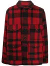 Filson Mackinaw Wool Cruiser Jacket In Red