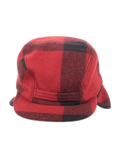 Pre-owned Filson Wool Trapper Hat In Red