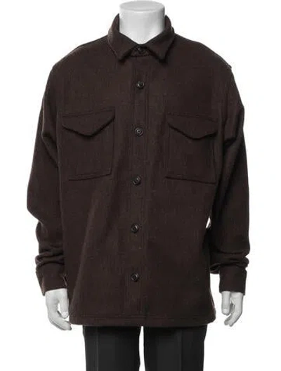 Pre-owned Filson Wool Utility Jacket In Brown